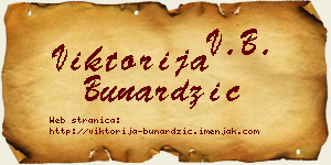 Viktorija Bunardžić vizit kartica